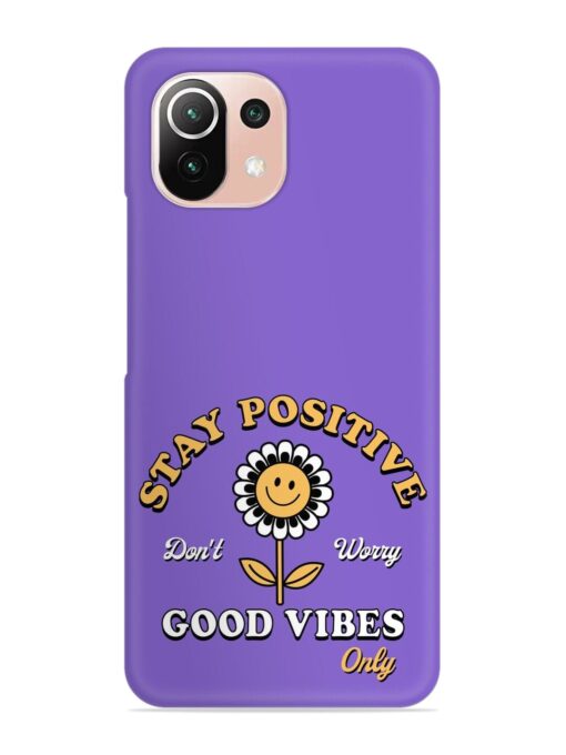 Retro Positive Flower Snap Case for Xiaomi Mi 11 Lite Ne (5G) Zapvi