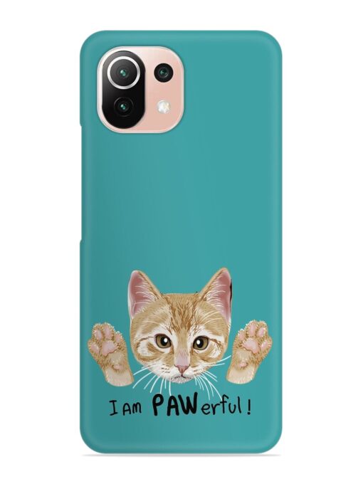 Typography Slogan Cat Snap Case for Xiaomi Mi 11 Lite Ne (5G)