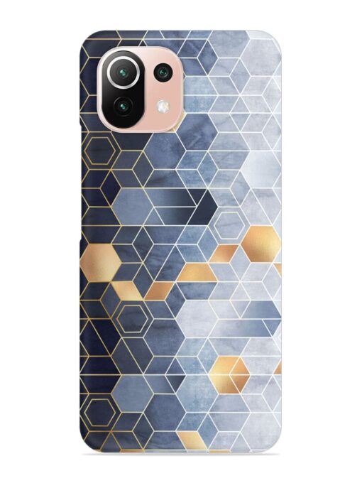 Geometric Abstraction Hexagons Snap Case for Xiaomi Mi 11 Lite Ne (5G) Zapvi