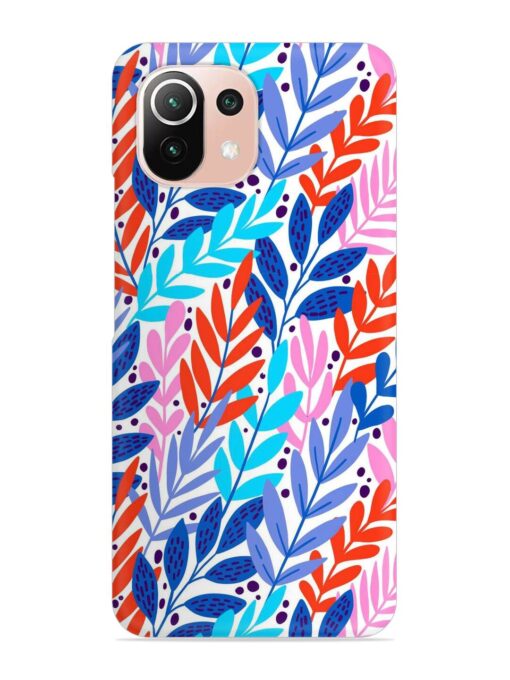 Bright Floral Tropical Snap Case for Xiaomi Mi 11 Lite Ne (5G) Zapvi