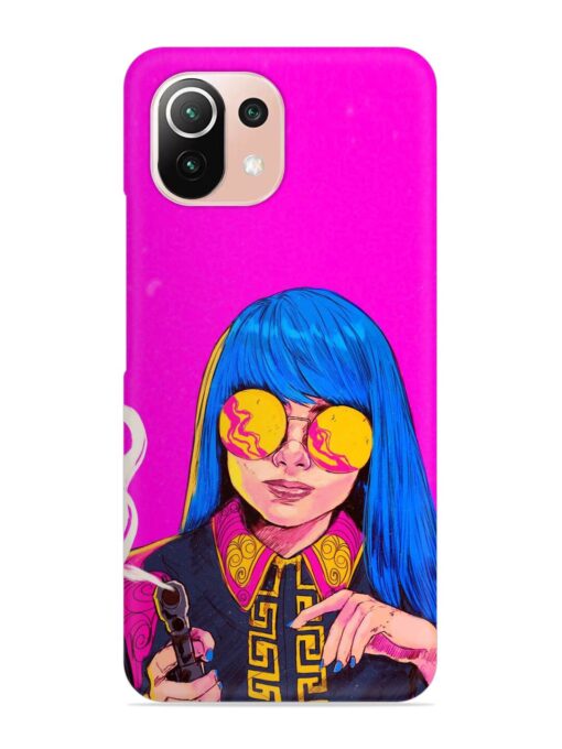 Aesthetic Anime Girl Snap Case for Xiaomi Mi 11 Lite Ne (5G) Zapvi