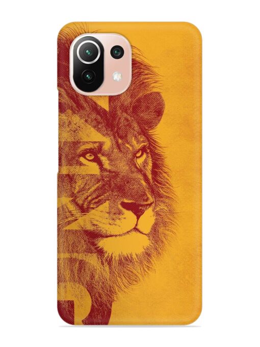 Gold Lion Crown Art Snap Case for Xiaomi Mi 11 Lite Ne (5G) Zapvi