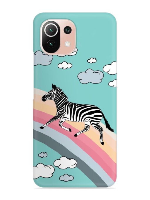 Running Zebra Snap Case for Xiaomi Mi 11 Lite Ne (5G) Zapvi