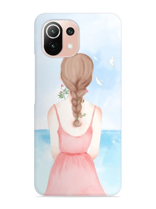 Watercolor Girl Vector Snap Case for Xiaomi Mi 11 Lite Ne (5G) Zapvi