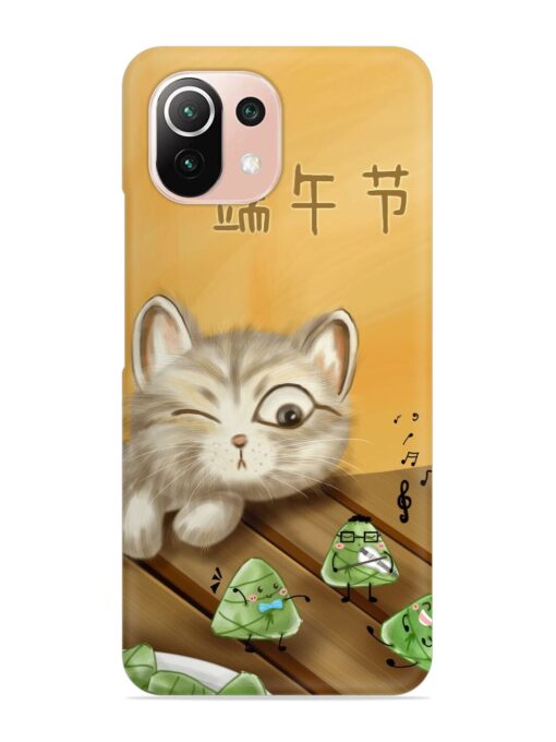 Cat Scorpion Dancing Snap Case for Xiaomi Mi 11 Lite Ne (5G)