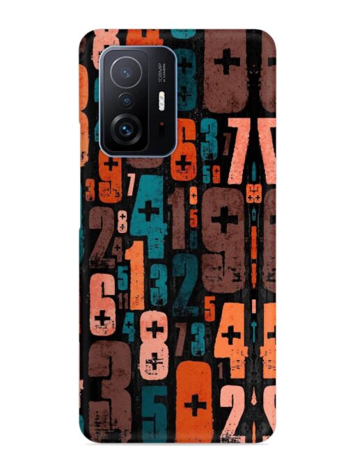 0 To 9 Art Snap Case for Xiaomi Mi 11T Pro (5G) Zapvi