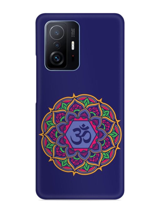 Om Mandala Art Blue Snap Case for Xiaomi Mi 11T Pro (5G) Zapvi