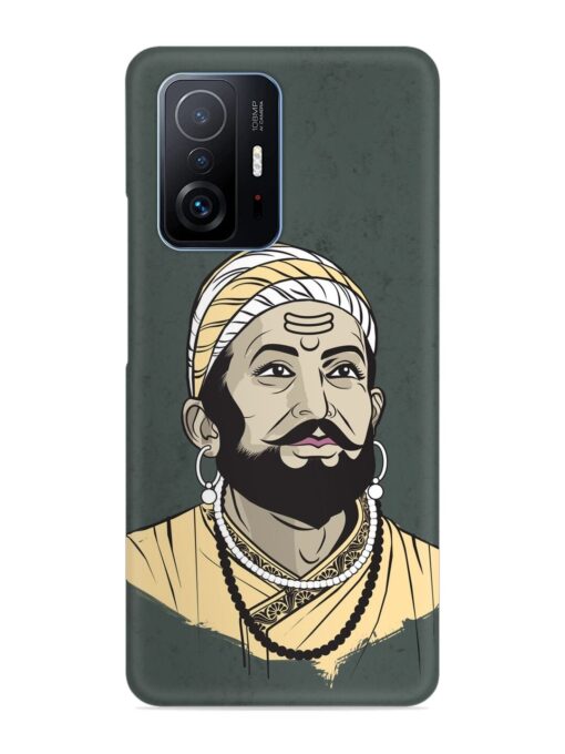 Shivaji Maharaj Vector Art Snap Case for Xiaomi Mi 11T Pro (5G) Zapvi