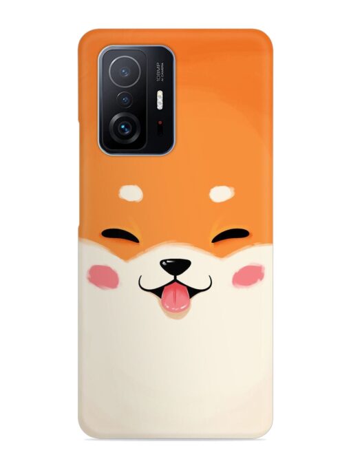 Cute Dog Face Vector Snap Case for Xiaomi Mi 11T Pro (5G) Zapvi