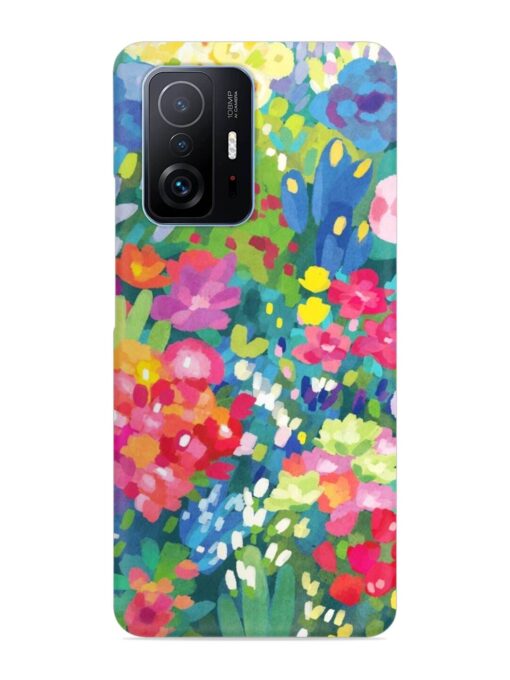 Watercolor Flower Art Snap Case for Xiaomi Mi 11T Pro (5G) Zapvi