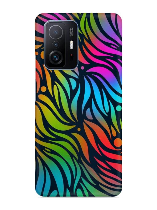 Abstract Leaf Design Snap Case for Xiaomi Mi 11T Pro (5G) Zapvi