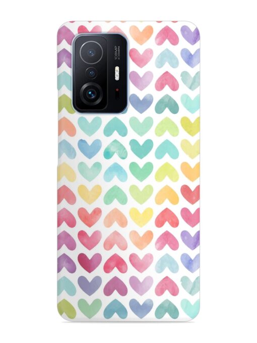 Seamless Colorful Watercolor Snap Case for Xiaomi Mi 11T Pro (5G) Zapvi