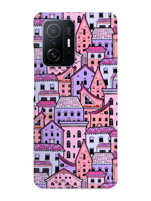 Seamless Pattern Houses Snap Case for Xiaomi Mi 11T Pro (5G)