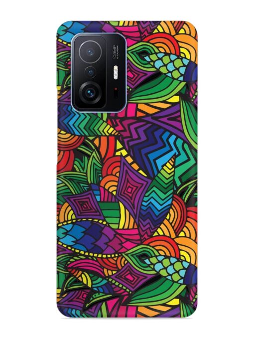 Abstract Multicolor Seamless Snap Case for Xiaomi Mi 11T Pro (5G) Zapvi