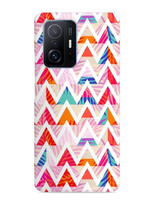 Abstract Triangle Background Snap Case for Xiaomi Mi 11T Pro (5G) Zapvi