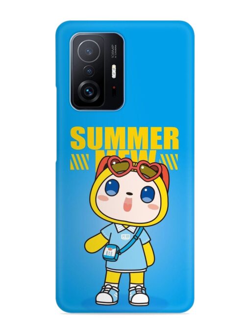 Summer Mew Cartoon Snap Case for Xiaomi Mi 11T Pro (5G) Zapvi