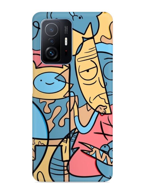 Silly Face Doodle Snap Case for Xiaomi Mi 11T Pro (5G)