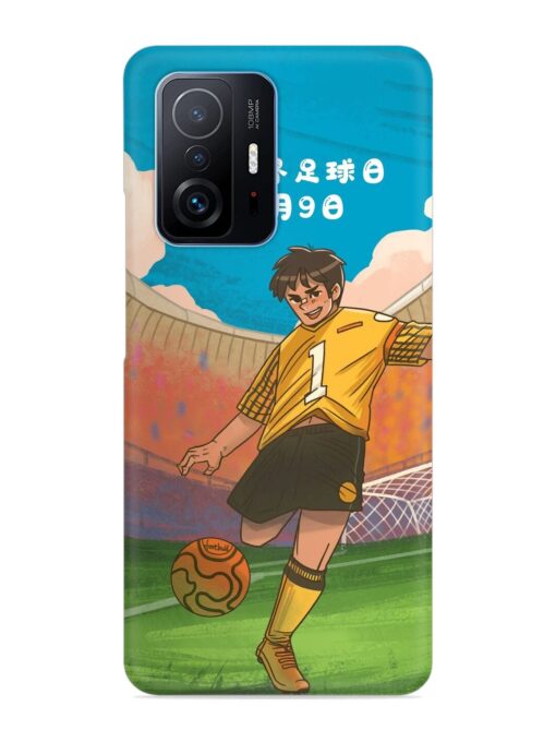 Soccer Kick Snap Case for Xiaomi Mi 11T Pro (5G)