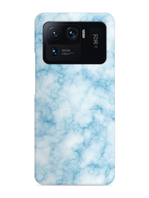 Blue White Natural Marble Snap Case for Xiaomi Mi 11 Ultra Zapvi