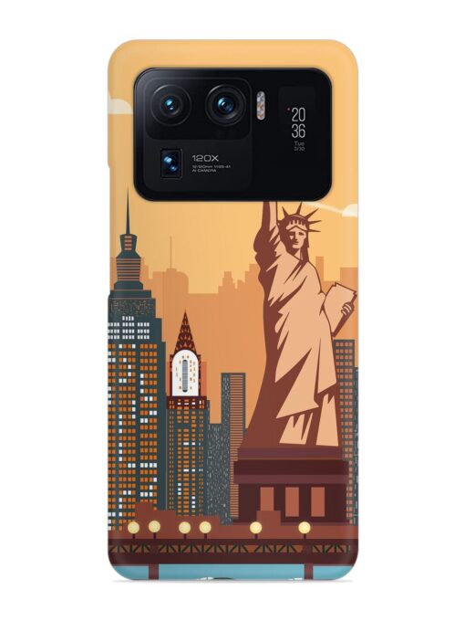 New York Statue Of Liberty Architectural Scenery Snap Case for Xiaomi Mi 11 Ultra