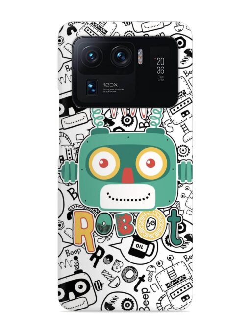 Robot Modern Seamless Pattern Snap Case for Xiaomi Mi 11 Ultra Zapvi