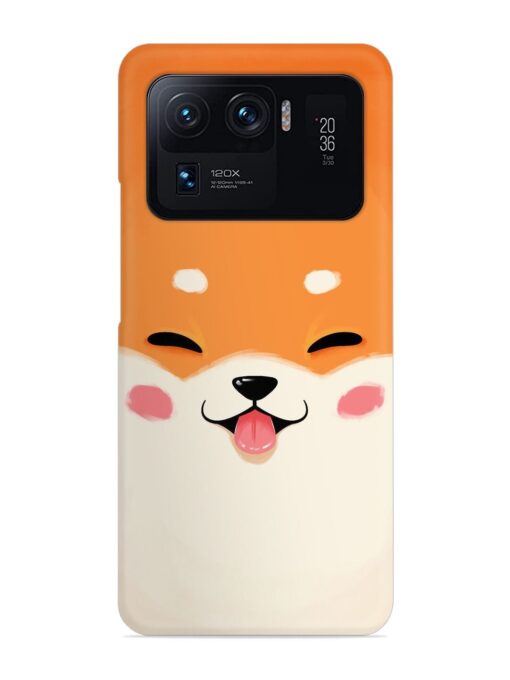 Cute Dog Face Vector Snap Case for Xiaomi Mi 11 Ultra