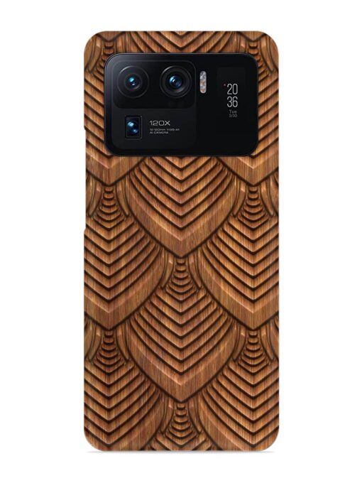 Carved Pattern On Snap Case for Xiaomi Mi 11 Ultra Zapvi