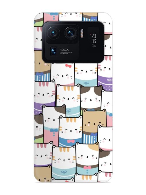 Cute Adorable Cat Snap Case for Xiaomi Mi 11 Ultra