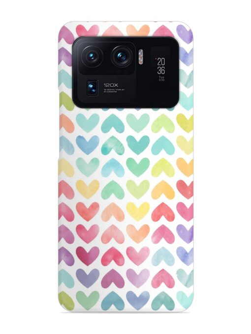 Seamless Colorful Watercolor Snap Case for Xiaomi Mi 11 Ultra