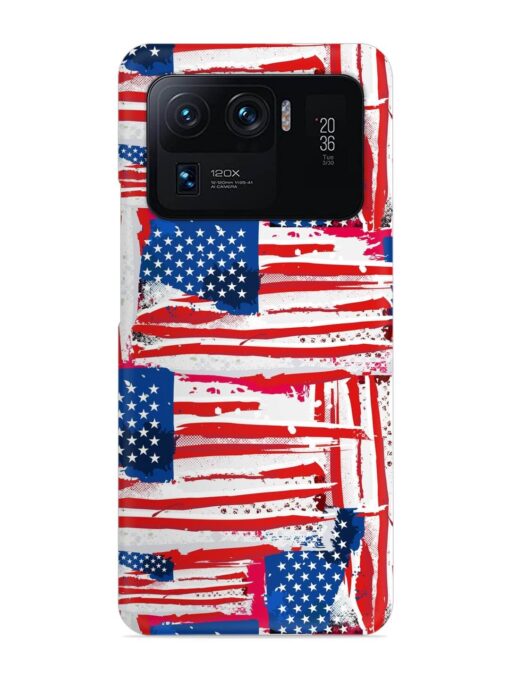 Usa Flag Seamless Snap Case for Xiaomi Mi 11 Ultra