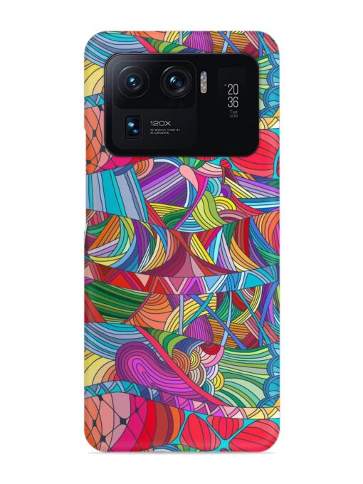 Seamless Patterns Hand Drawn Snap Case for Xiaomi Mi 11 Ultra