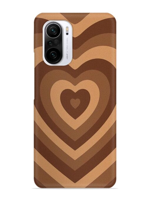 Brown Heart Snap Case for Xiaomi Mi 11X (5G) Zapvi