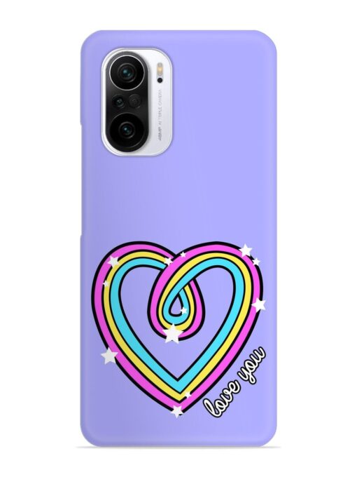 Colorful Rainbow Heart Snap Case for Xiaomi Mi 11X (5G) Zapvi