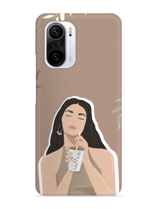 Girl With Coffee Snap Case for Xiaomi Mi 11X (5G) Zapvi