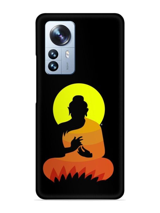 Buddha Art Black Snap Case for Xiaomi Mi 12 Pro (5G)