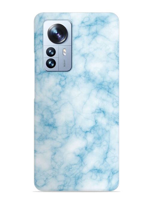 Blue White Natural Marble Snap Case for Xiaomi Mi 12 Pro (5G)