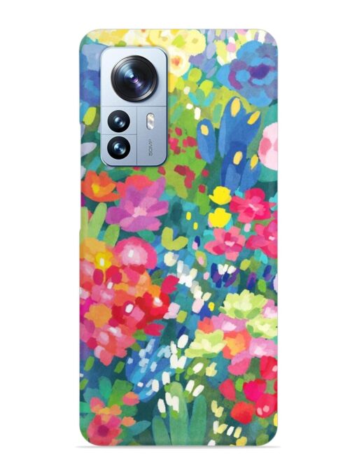 Watercolor Flower Art Snap Case for Xiaomi Mi 12 Pro (5G) Zapvi