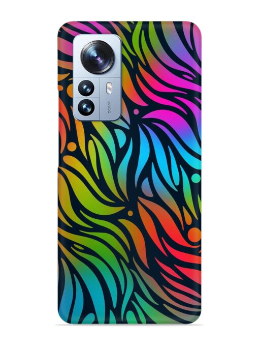 Abstract Leaf Design Snap Case for Xiaomi Mi 12 Pro (5G)