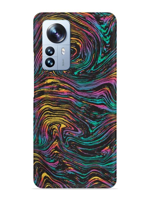 Abstract Liquid Colors Snap Case for Xiaomi Mi 12 Pro (5G) Zapvi