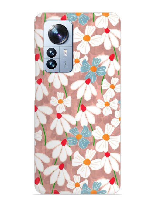 Abstract Petal Flowers Snap Case for Xiaomi Mi 12 Pro (5G) Zapvi