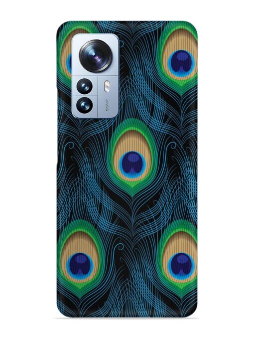 Seamless Pattern Peacock Snap Case for Xiaomi Mi 12 Pro (5G)