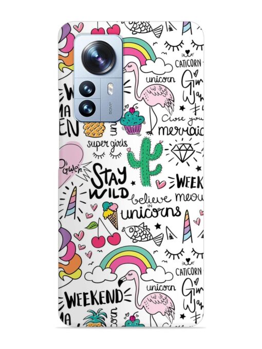 Unicorn Ice Cream Snap Case for Xiaomi Mi 12 Pro (5G)