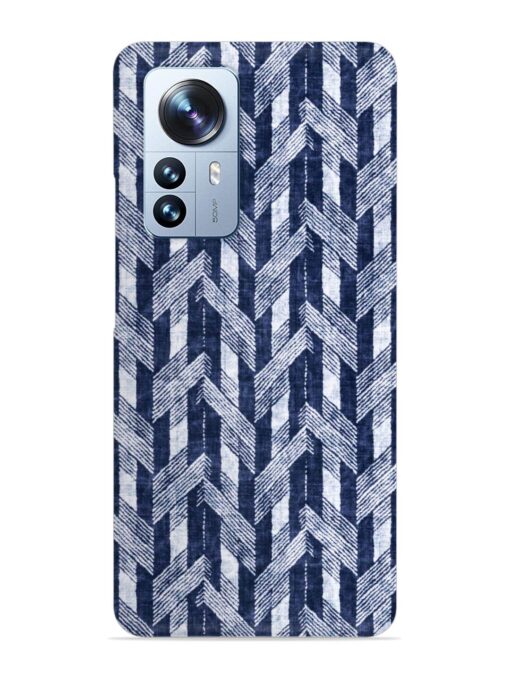 Abstract Herringbone Motif Snap Case for Xiaomi Mi 12 Pro (5G) Zapvi