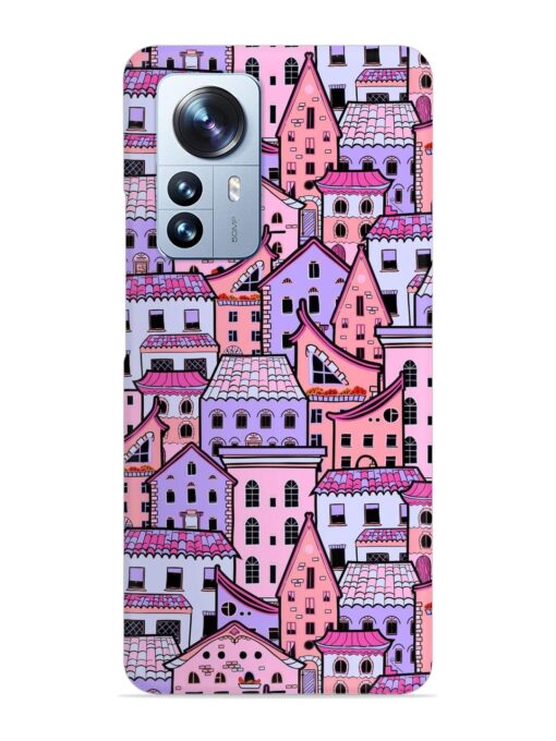 Seamless Pattern Houses Snap Case for Xiaomi Mi 12 Pro (5G) Zapvi