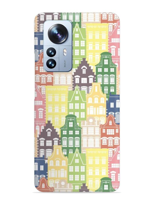 Seamless Shapes Pattern Snap Case for Xiaomi Mi 12 Pro (5G)