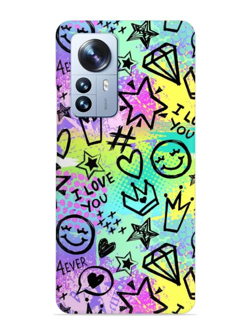 Bright Seamless Pattern Snap Case for Xiaomi Mi 12 Pro (5G) Zapvi