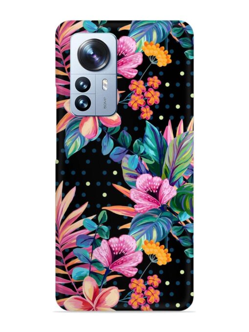 Seamless Floral Pattern Snap Case for Xiaomi Mi 12 Pro (5G) Zapvi