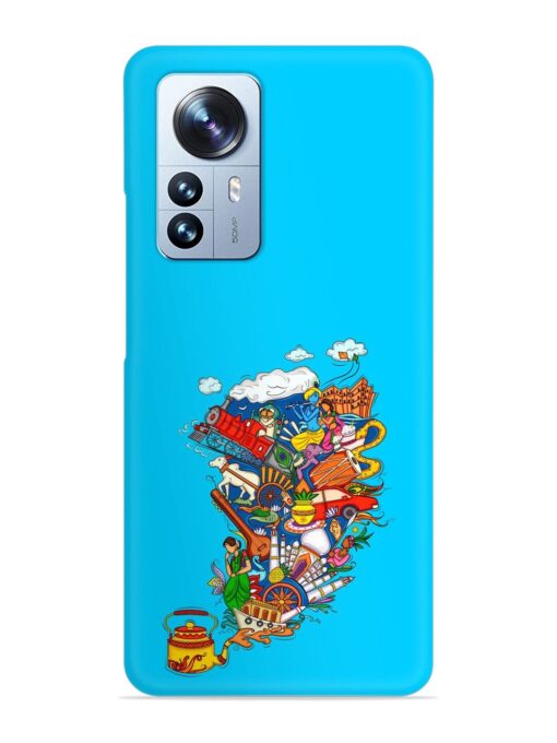 Vector Design Indian Snap Case for Xiaomi Mi 12 Pro (5G) Zapvi