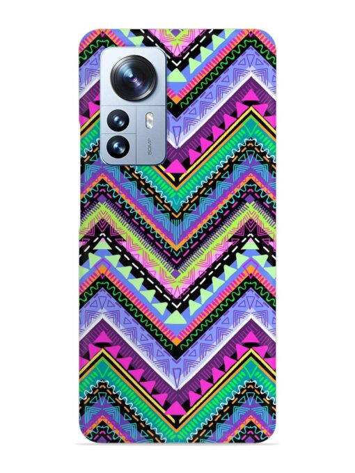 Tribal Aztec Print Snap Case for Xiaomi Mi 12 Pro (5G)