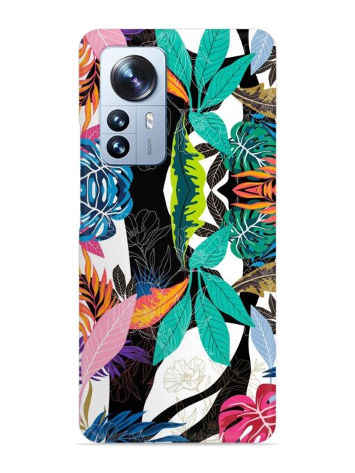 Floral Pattern Bright Snap Case for Xiaomi Mi 12 Pro (5G) Zapvi